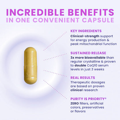 CoQ10 For Women Female Q10 Antioxidants Detox Menopause Immuse 200mg 30 Veg  Free Immune Supplement